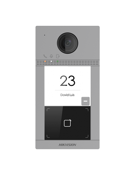 Panou exterior videointerfon TCP/IP pentru 1 familie, Wi-Fi 2.4GHz, control acces integrat - HIKVISION