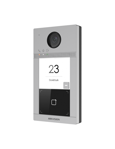 Panou exterior videointerfon TCP/IP pentru 1 familie, Wi-Fi 2.4GHz, control acces integrat - HIKVISION