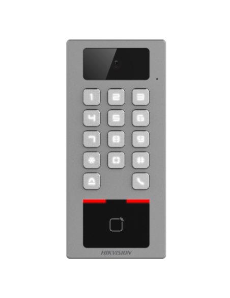 Terminal control acces si interfon cu tastatura si cititor card, rezolutie 2MP, Wi-Fi, RS485, Alarma