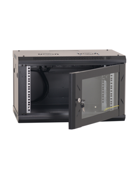 Rack perete 6U 19" 600x450, negru